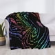 thumbnail image 3 of Balery Rainbow Glitter Manta de Franela con Dibujo, Lujo Ultra Suave y Cálido, Antipelusa y Resistente a las Arrugas para Cama, Sofá, Camping -60"x50", 3 of 6