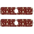thumbnail image 2 of Coolnut 2 Pack Faucet Dry Mat for Kitchen Sink, Christmas Elements Red 14x5 Inch Faucet Drying Mat Absorbent Mat Fast Dry Mat for Kitchen, Bathroom, 2 of 7