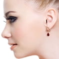 thumbnail image 4 of Galaxy Gold 14K Rose Gold Natural Ruby Dangle Earrings - July Birthstone - Passion & Protection - Fine Jewelry for Women, 4 of 7