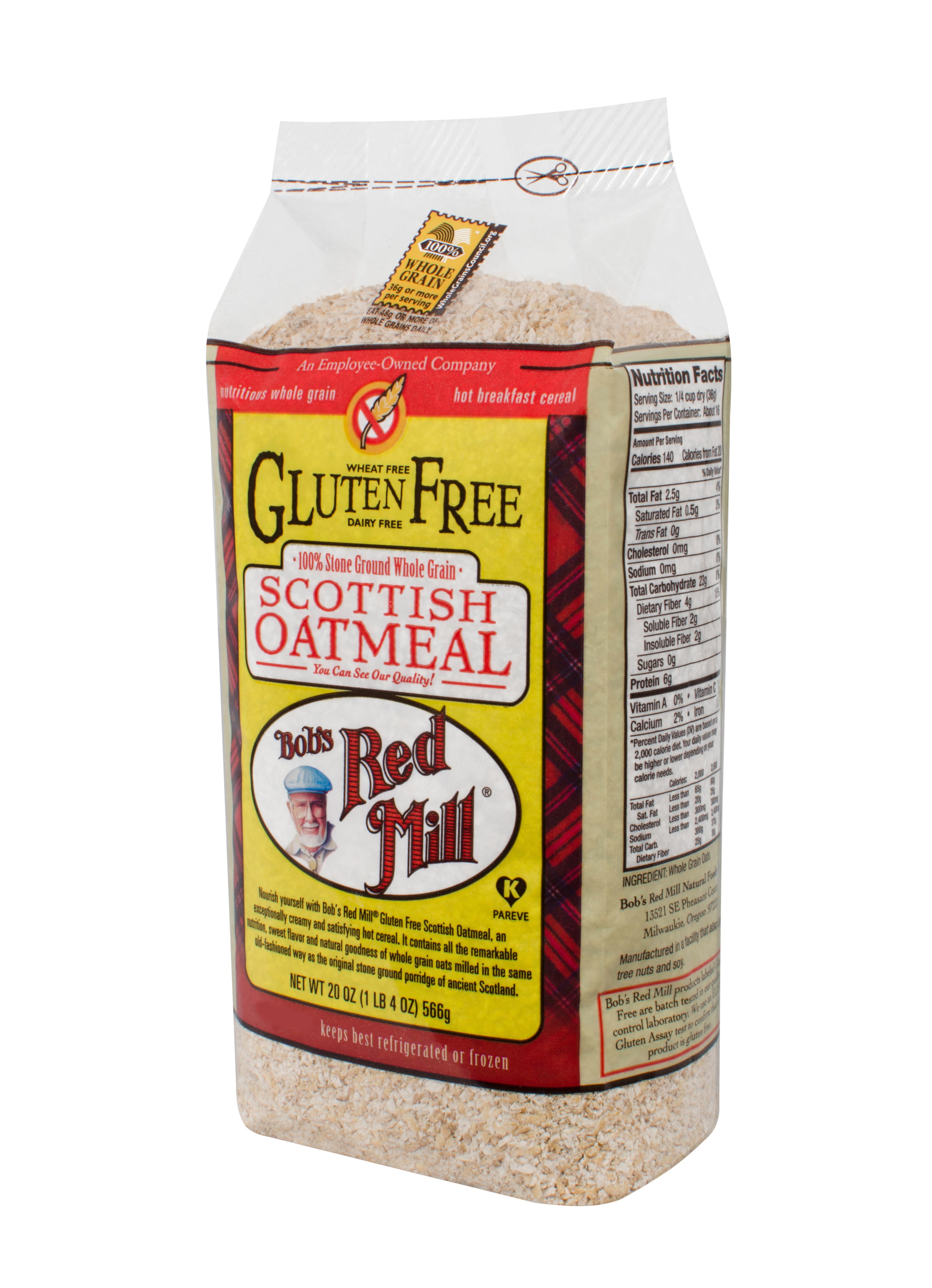 Bob's Red Mill Gluten Free Scottish Oatmeal, 20 Oz - Walmart.com