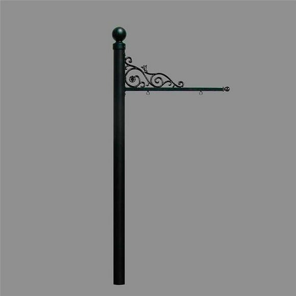 5 in. Prestige Real Estate Sign System with Ball Finial, No Base - Black Color