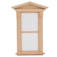 thumbnail image 1 of Fenêtre de Porte de Maison de Poupée, Matériau Durable Bouleau Maison de Poupée Miniature Fenêtre 1:12 Apparence Simulée pour Cadeau de Chien pour Maison de Poupée, 1 of 8