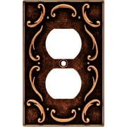Brainerd French Lace Single Duplex Wall Plate, Available in Multiple Colors
