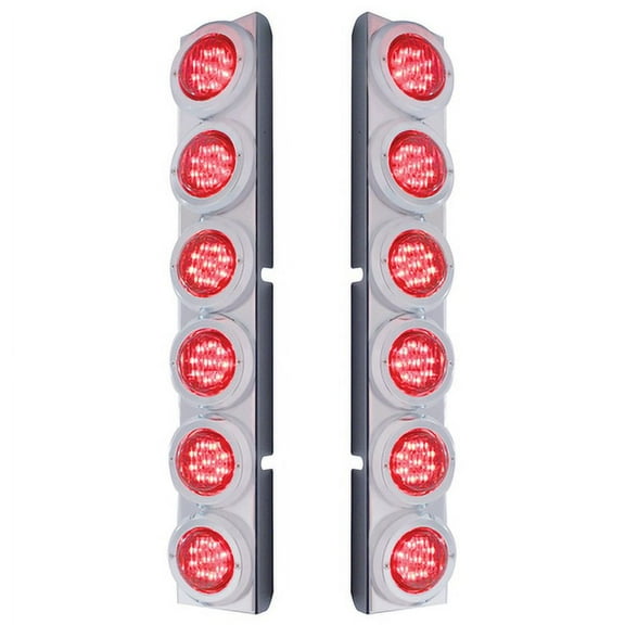 United Pacific 37342 Air Cleaner Light Bar Rear, Stainless Steel, With