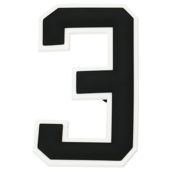 Number Charm for Bag, Number Charm Insert Bag Charm Compatible All Model for Rubber Handbag Beach Tote Bag, 3