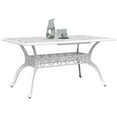 thumbnail image 2 of vidaXL Garden Table White 150x90x72 cm Cast Aluminium, 2 of 5