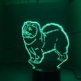 thumbnail image 3 of YSITIAN Chow Chow Dog 3D Lamp Night Light Kid Toy LED 3D Touch Table Lamp 7 Colors Flashing LED Light Christmas Decorations for Home G1116-534, 3 of 7