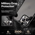 thumbnail image 3 of VEEkI Designed for iPhone13 Pro 6.1 inch, with 2 Pack Anti-peeping Tempered Glass Screen Protector + 2 Pack Camera Lens Protector Shockproof Slim Thin, 3 of 5