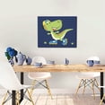 thumbnail image 5 of Naloa Dino Playing Roller Skate Print Canvas Bathroom Wall Art,Bathroom Wall Art Decoration, Canvas Poster Prints,Decorative Paintings for Living Room, Bathroom, Kids Room, 5 of 6