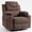 Brown, variant on UHOMEPRO Power Lift Chair for Elderly, Velvet Recliner Chair with Massage and Heat, Overstuffed Recliner Sofa Chair with USB Port and Side Pocket for Living Room, Gray