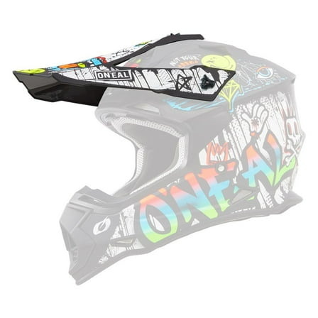 O'Neal 2 Series Rancid Replacement Helmet Visor Black/White 0200-070