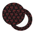 thumbnail image 2 of Disketp Red Snake Funda Redonda para Taburete, Funda de Cojín para Silla de Bar Suave y Elástica-14 inch, 2 of 7