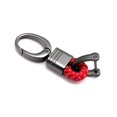thumbnail image 2 of Xotic Tech Red Genuine Leather Gun Alloy Metal Key Chian Ring FOB Keychain Fit Universal, 2 of 6