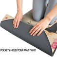 thumbnail image 3 of Dachshund and Flower Hot Yoga Mat Towel Non Slip for Hot Yoga - Quick-Drying Yoga Mat Cover with 4 Corner Pockets with Travel Bag - Hot Yoga Towel Non Slip Grip Moisture Wicking Sweat 70"x26", 3 of 6