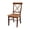 Cinnamon/Espresso, variant on X-Back Chair with Solid Wood Seat - White - Set of 2