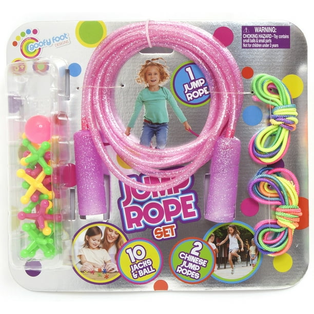 Goofy Foot Designs Jump Rope Includes 7 Foot Glitter Infused Jump