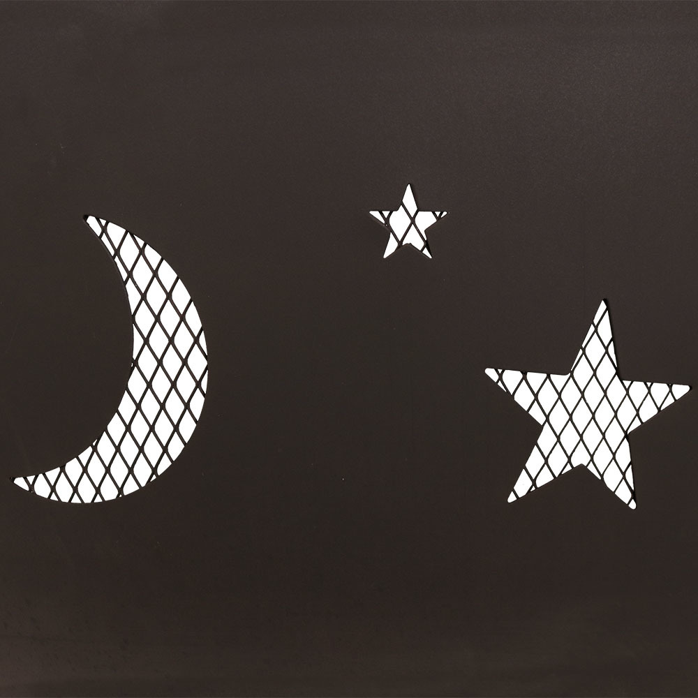 Sunnydaze 42 Fire Pit Steel Cosmic Design With Spark Screen And Firewood Poker Walmart Com Walmart Com