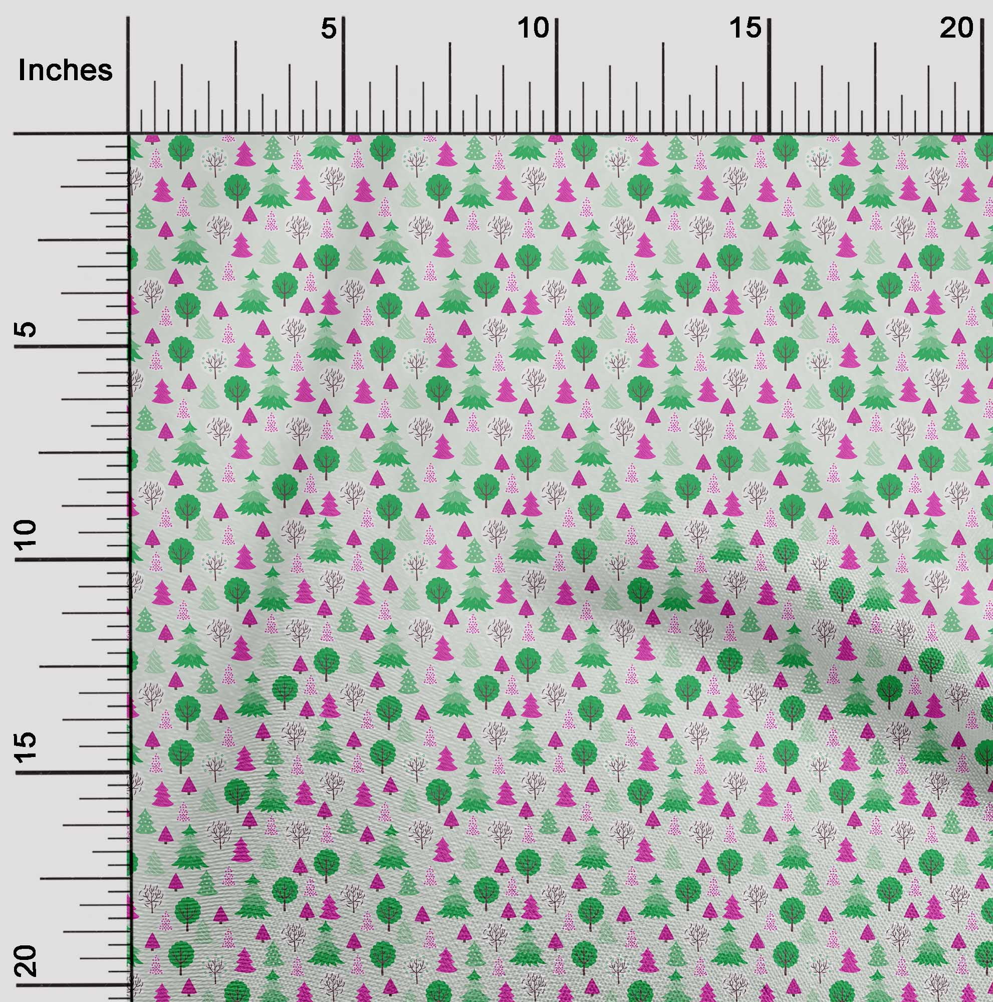 oneOone Polyester Spandex Light Blue Fabric Christmas Sewing Material Print Fabric By The Yard 56 Inch Wide