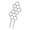 B, variant on Mini Metal Plant Trellis, Leaf Honeycomb Shape Plant Support Stakes, Decorative Indoor Potted Plant Trellis, Small Climbing Plant Trellis, Easy Insert Garden Trellis for Houseplants