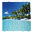 thumbnail image 3 of Ambesonne Sea Shower Curtain, Relax Beach Resort Spa, 69"Wx84"L, Turquoise Blue Green, 3 of 5