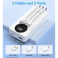 thumbnail image 2 of JIUMESS 20000mAh Power Bank with Cables 22.5W Fast Portable Charger Compatible for iPhone, Android, 2 of 10