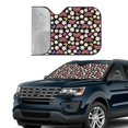 thumbnail image 3 of Kdxio Rainbow Flowers Print Front Windshield Sun Shade,Folding Auto Sunshade for Car Truck SUV-Medium, 3 of 7