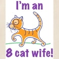 thumbnail image 3 of CafePress - I'm An 8 Cat Wife Tote Bag - Unisex Canvas Tote Bag, Beige, 1-Piece, 3 of 8