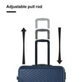 thumbnail image 6 of 3 Pieces Luggage Sets, 20''24''28'' Lightweight Travel Suitcase with Two Hooks, ABS Suitcase with TSA Lock and 360° Silent Spinner Wheels for Women Men Weekender, Navy, 6 of 9