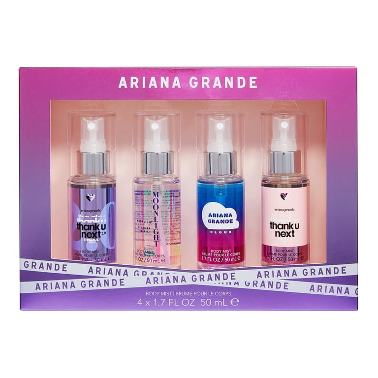2 pack) Ariana Grande 4PC Body Spray Coffret, 1.7 OZ (Thank U Next
