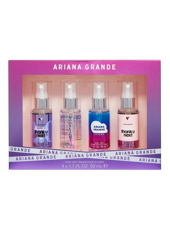 Ariana Grande 4PC Body Spray Coffret, 1.7 OZ (Thank U Next 2.0, Moonlight, Cloud, Thank U, Next)