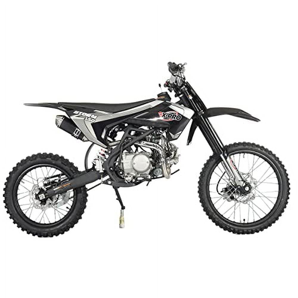 X-Pro Brand New 150cc Gas Pit Dirt Bike, 4 Manual Transmission Electric/Kick Start 19"/16" Tires