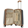 thumbnail image 6 of Miami CarryOn Collins 3 Piece Expandable Retro Spinner Luggage Set (Grey), 6 of 13