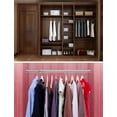 thumbnail image 2 of Closet Rod,Autuwintor Clothes Rod for Closet Adjustable,Expandable Closet Rod with End Caps Hanging Closet Rods Heavy Duty 16-26 Inches Stainless Steel Silver,Quantity-2pcs, 2 of 6