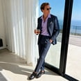 thumbnail image 2 of Zapatos Oxford Clásicos de Hombre Bruno Marc con Cordones en Negro, 2 of 8