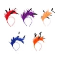 thumbnail image 5 of Sparkling Feathered Carnival Hairband for Women, Bendable Headpiece with Elastic for 1920s Theme Parties & Stage Performances, 5 of 8