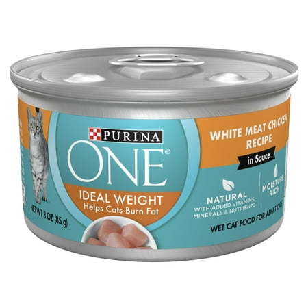UPC: 0017800151283 | Purina One Ideal Weight Wet Cat Food Chicken 3 oz Cans (24 Pack)