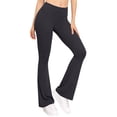 thumbnail image 4 of Tqcoqu Flare Leggings for Women,High Waist Lifting Up Yoga Pants,Business Workout Casual Slim Fit Pant for Daily,Dark Gray Women's S-XXL, 4 of 8