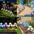thumbnail image 5 of Uiz Merueh Solar Lights, Solar Flowers Lights with Enlarged Blooming Hydrangea Flowers Waterproof for Garden Yard Patio Lawn Backyard Pathway Gardening Gifts for Women Mom, 5 of 8