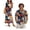 Hibiscus Floral, variant on KUIFORTI Hawaii Matching Couple Outfits Tropical Monstera Leaf Fashionable Women's Casual Dresses & Men's Hawaiian Shirt Breathable Quick-dry Suitable for Everyday Casual Wear