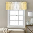 thumbnail image 3 of Ombre Valance Curtain Lemon Yellow and White Gradient Window Valances Rod Pocket Short Curtains Window Treatments for Kitchen Bedroom Bathroom Laundry 42" x 18", 3 of 9
