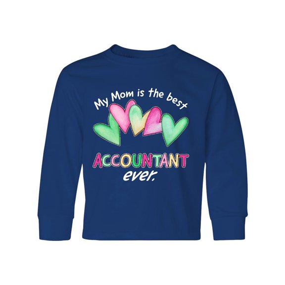 Inktastic My Mom is the Best Accountant Ever Long Sleeve Youth T-Shirt
