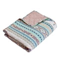 thumbnail image 2 of Barefoot Bungalow Phoenix Southwestern Boho Quilted Throw Blanket, 50 W x 60 L inches, Turquoise, 2 of 8