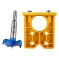 thumbnail image 2 of Kit de plantilla para bisagra oculta de 35 mm, plantilla para fresadora de agujeros de bisagra, carpintería para instalación de puertas de muebles, Amarillo, 2 of 8