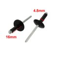thumbnail image 2 of Tasharina 80Pcs 4.8mm x 16mm Aluminum Open End Large Flange Blind Rivets, 2 of 2