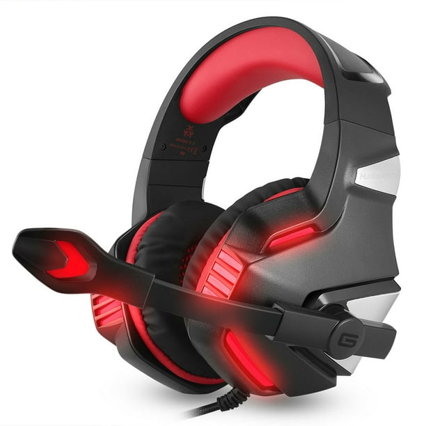 Madjtlqy - Hunterspider V3 3.5mm Gaming Headset Mic LED Headphones For