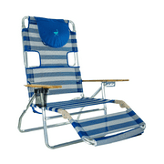 Ostrich 3 N 1 Lightweight Aluminum 5 Position Reclining Beach Chair, Striped
