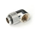 thumbnail image 5 of Dracaena 2 pack G1/4" thread Male to Female Extender Fitting, 90° Rotary Fitting Adapter Connector for Computer Water Cooling System, Silver, 5 of 8