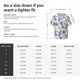 thumbnail image 5 of Balery Blue Flax Flowers Camisa Casual de Manga Corta con Botones para Hombre, Texturizada, Estilo Cubano, para Playa, Verano-X-Large, 5 of 5