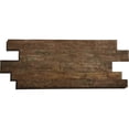 thumbnail image 2 of Ekena Millwork 36"W x 20"H Half Peaked Top Left (41"W x 25 3/8"H Frame Size) 4/12 Pitch: Functional, PVC Gable Vent w/ 1" x 4" Flat Trim Frame, 2 of 14