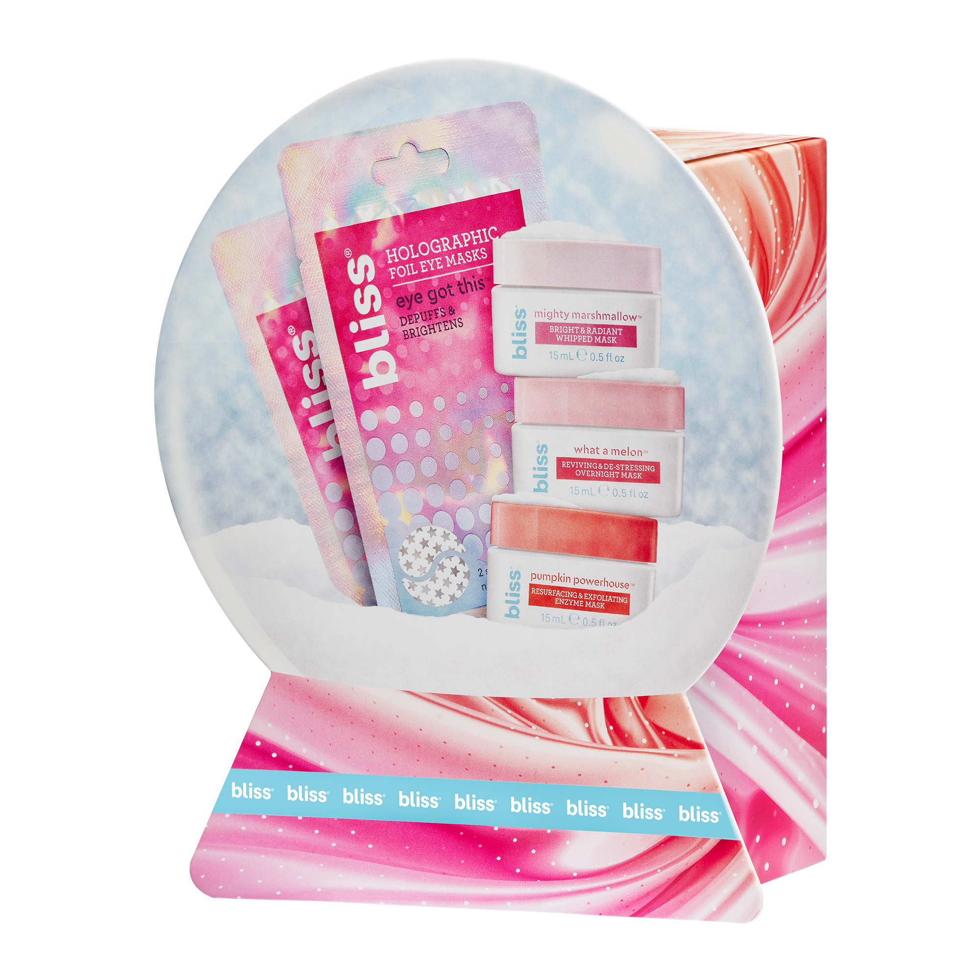 ($15 Value) Bliss Snow Globe Face Mask Set, 5 Pieces - image 2 of 8